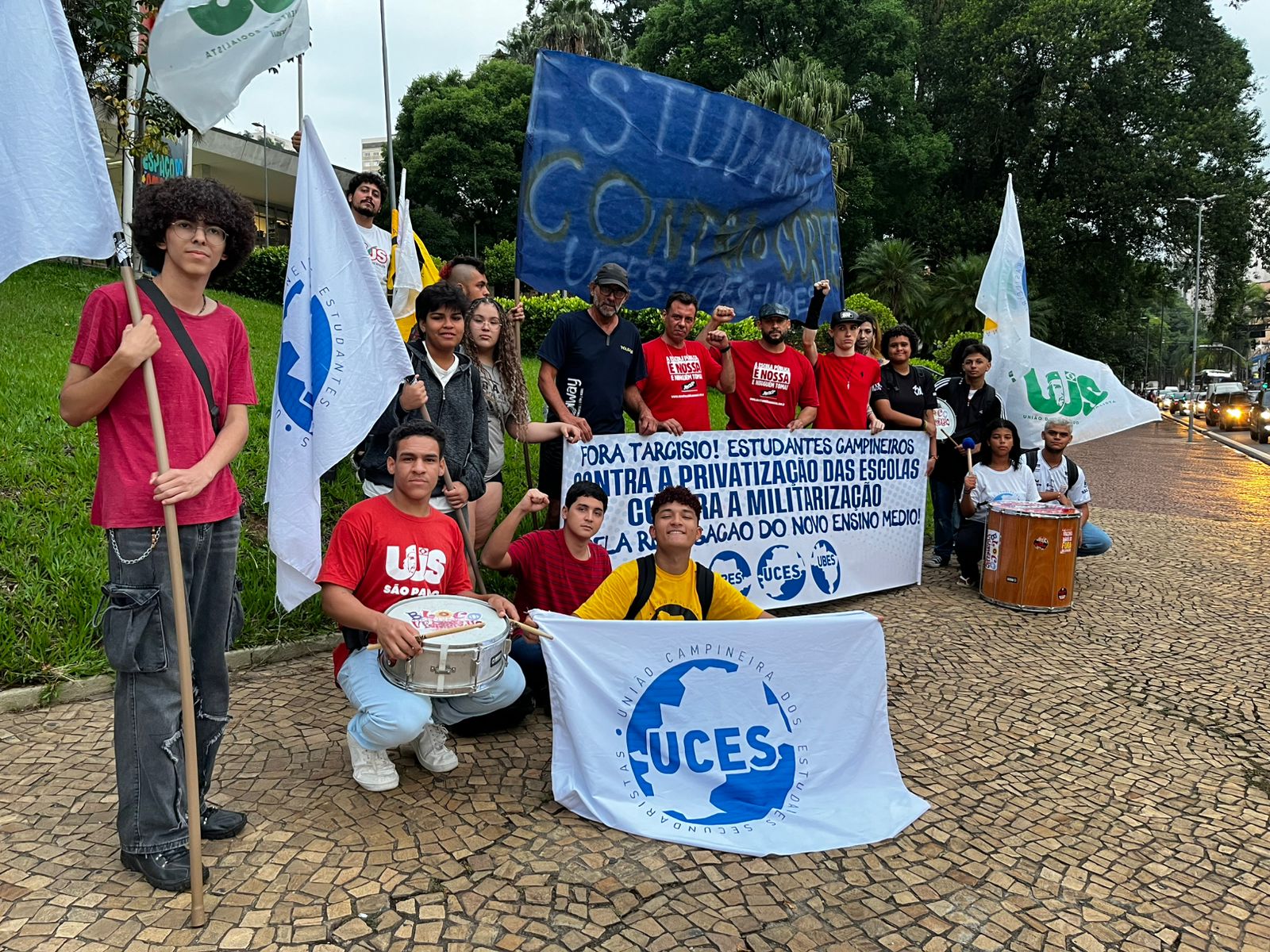 Campinas/SP: Partido Comunista participa de ato da UCES em defesa da educação pública